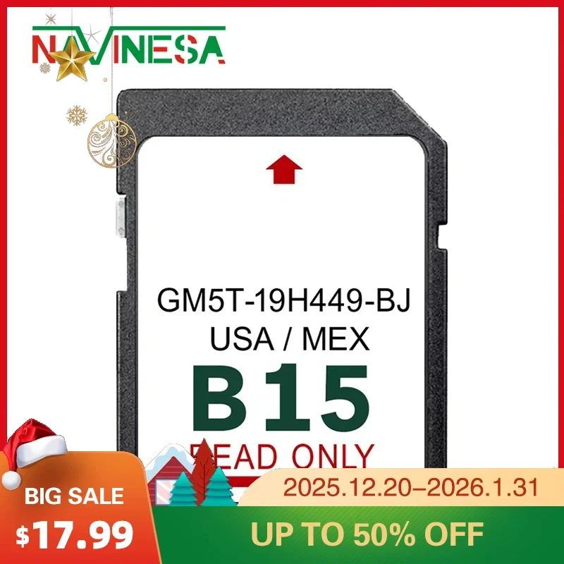 

32GB SD Card for Ford Focus Transit Car Navigation Map Version15 Data GPS Map USA MEX 2024 Sat Nav