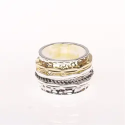 ANTIQUE DESIGN Meditation Statement Spinner Ring Jewelry