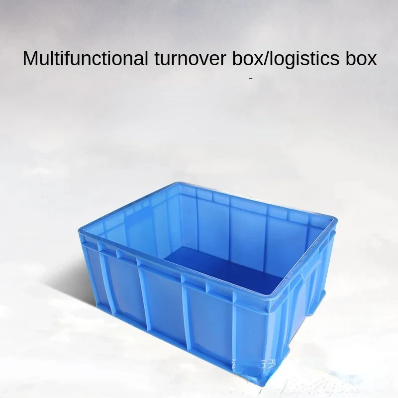 

A thickened, the plastic turnover basket is rectangular, the factory turnover box is stored