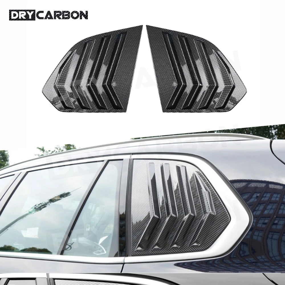 

Сухая накладка на заднее стекло автомобиля из углеродного волокна для BMW X5 G05 2019-2023, спойлер на заднее треугольное окно из АБС-пластика, обвесы