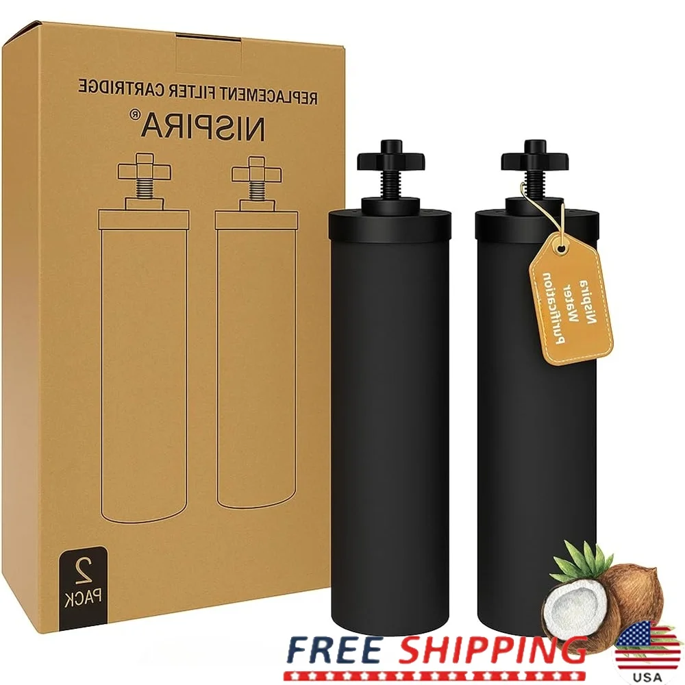 

Картридж фильтра для воды премиум-класса, черные элементы, совместимые с запасной частью системы очистки на столешнице Berkey BB9 6000