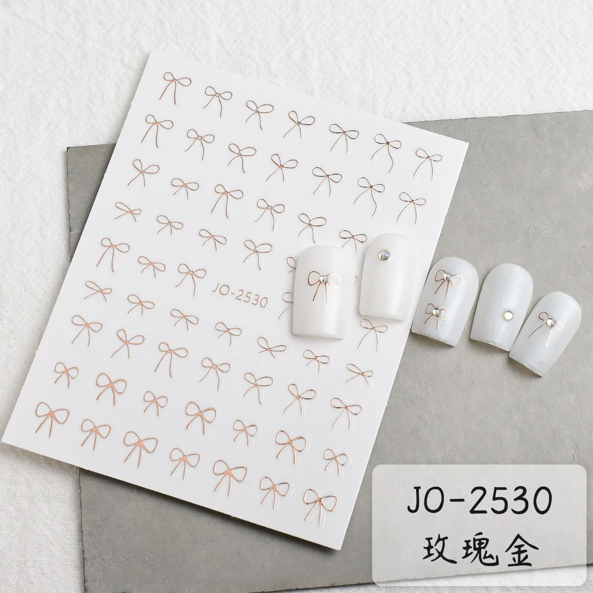 1 Sheet New ins Style Multiple Colored Bows 3D Nail Art Stickers Nail Decals for Manicure fashion Design DIY Happy Accessories