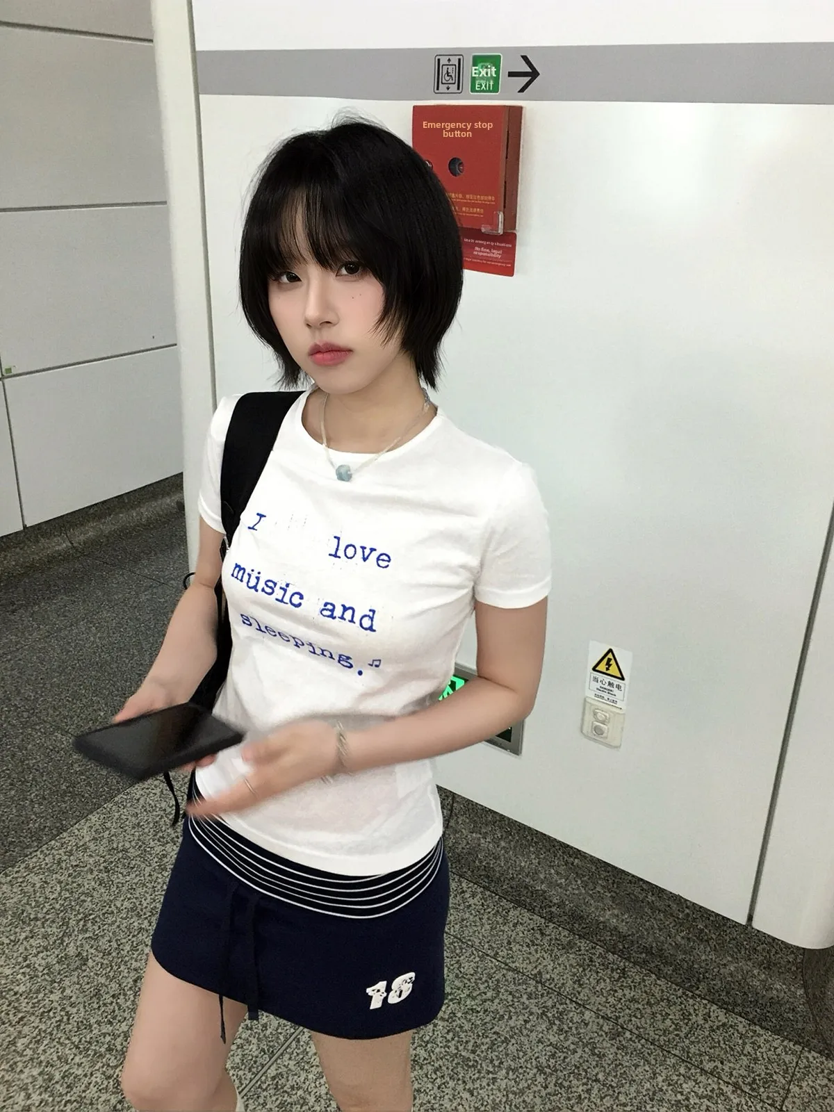 Sakura Basic Versatile Printed Letter Short Sleeve Micro Transparent Slim Fit Summer Sexy Girl T-Shirt Women's Fashion Style
