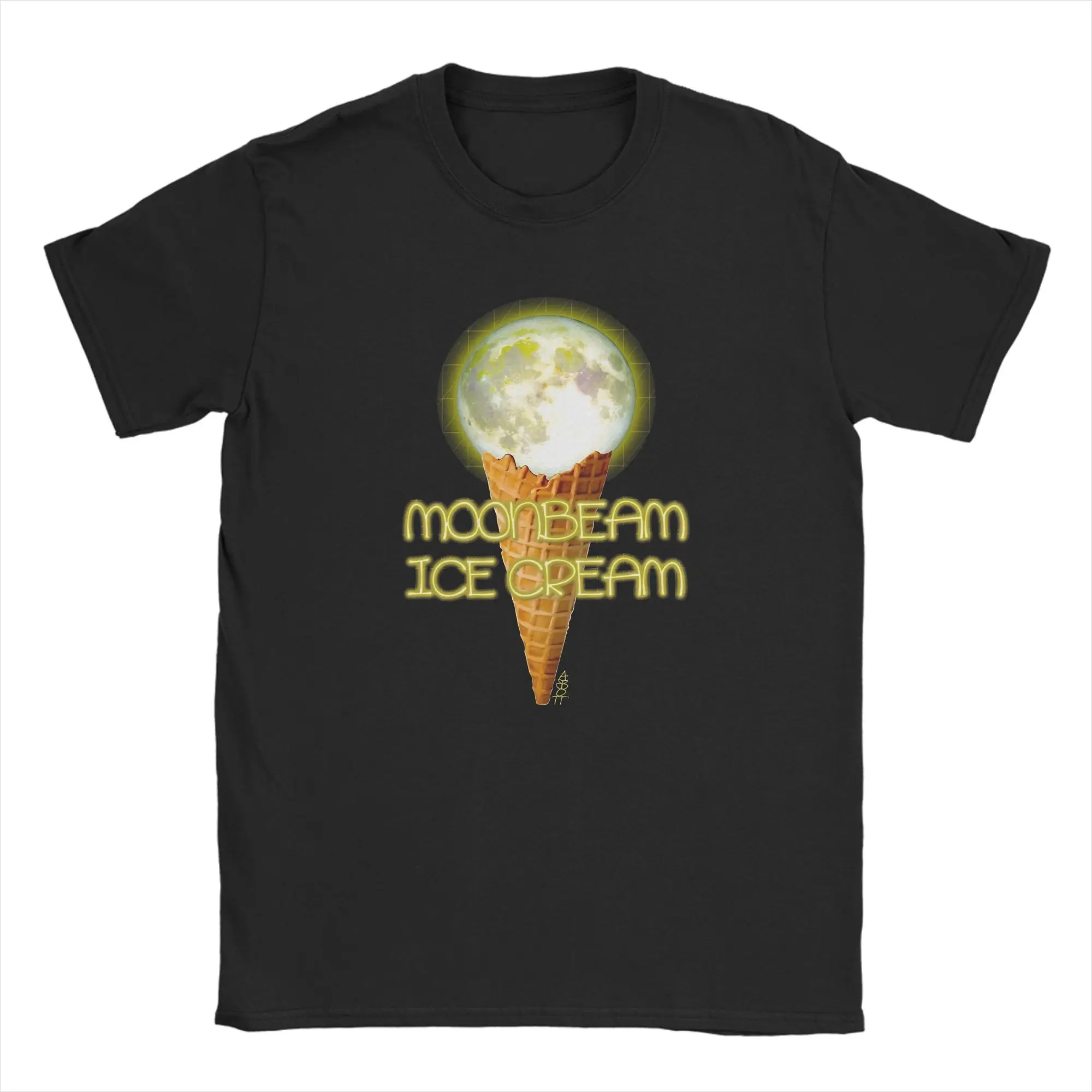 

B-Benson B-Boone Moonbeam Ice Cream T Shirts Men's 100% Cotton Vintage T-Shirt Round Neck Short Sleeve Clothes Birthday Present