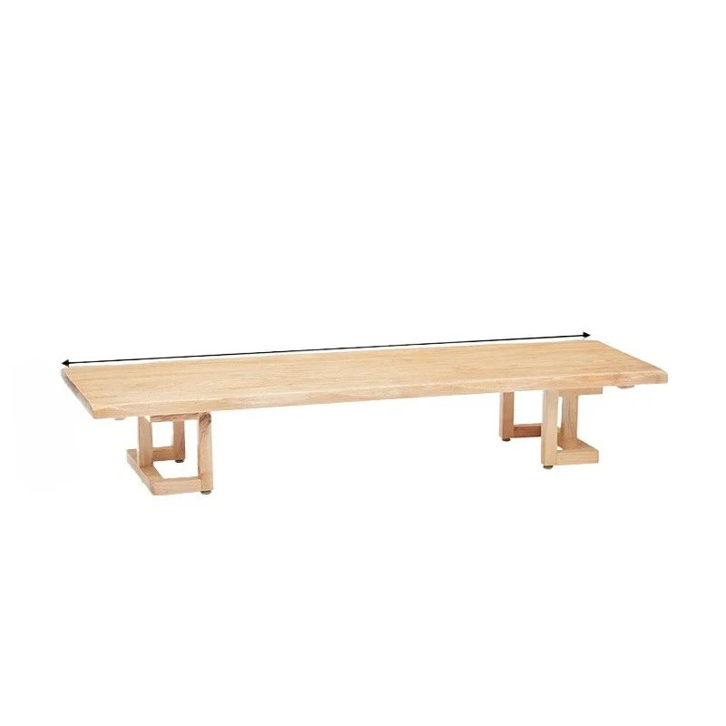 Simple traditional low wood tatami coffee table restaurant set
