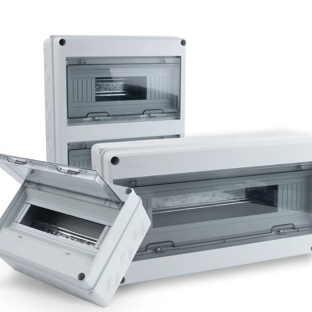 HT Series PV Combiner Box 5-24 Circuit ABS Plastic Outdoor IP65 Waterproof Distribution Box Electrical Wiring Engineering Box