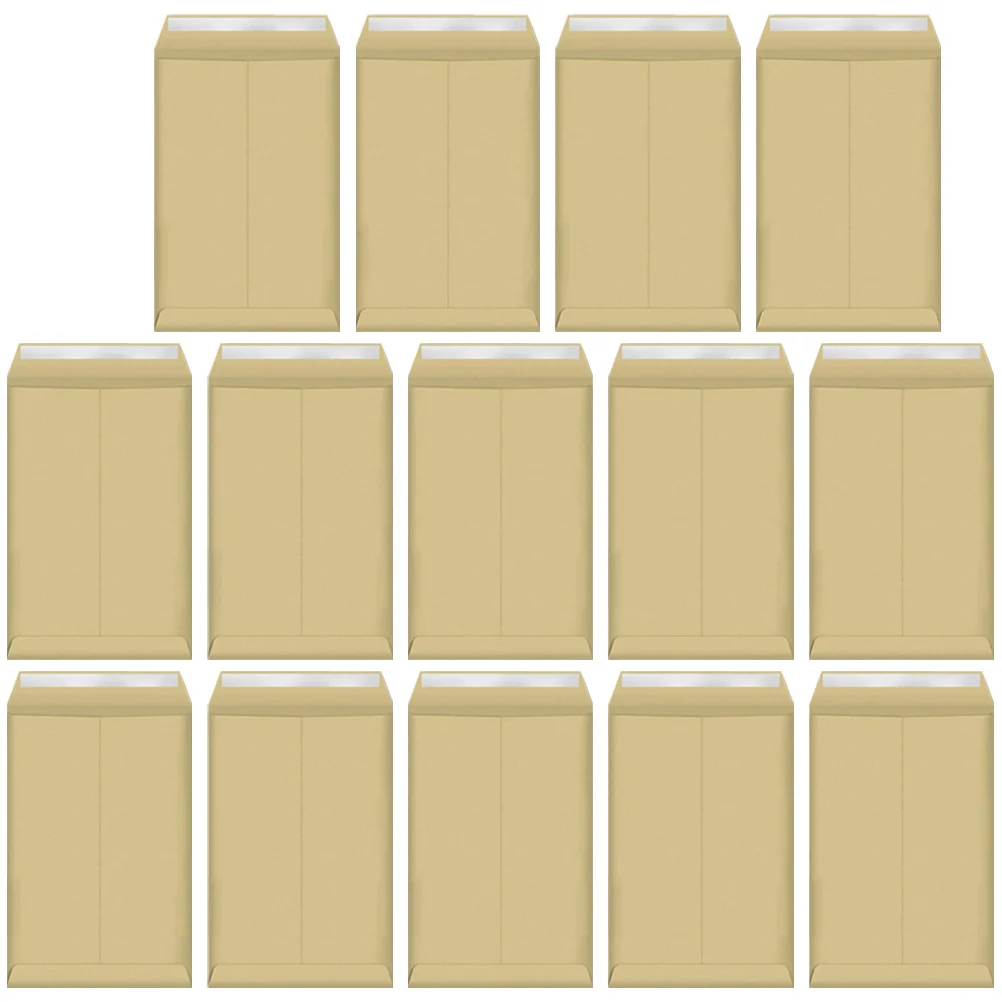 Bolsas de archivo de papel Kraft multifuncionales, tamaño de sobre C4, sello adhesivo fuerte, almacenamiento de documentos ecológico para negocios, 25 uds.