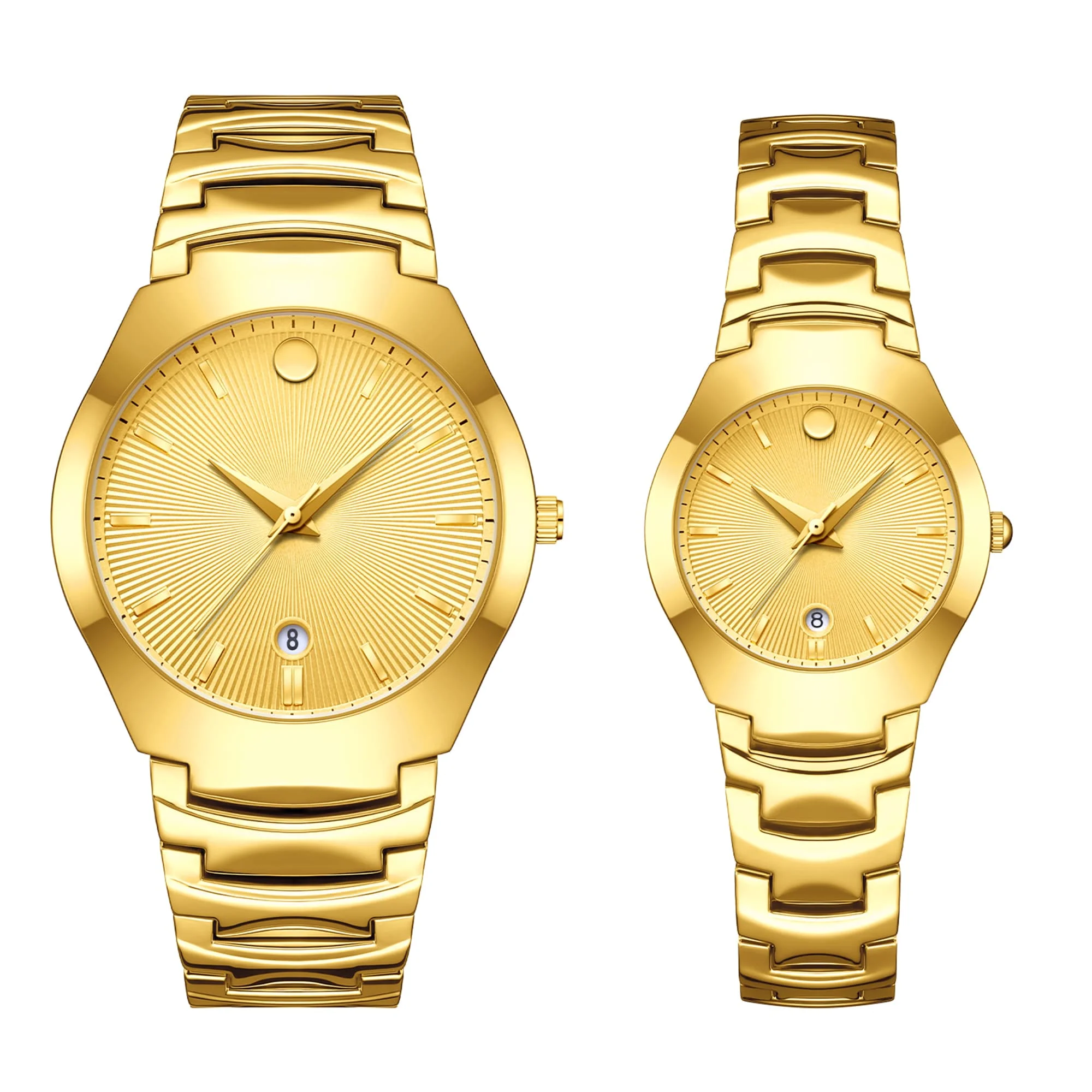 YaLaLuSi Stylish Minimalist Steel-Strap Bracelets for Men and Women Elegant Business Watches, Perfect as Gifts for Couples Reloj