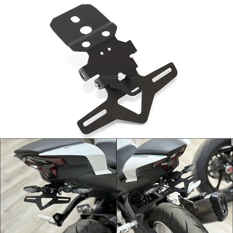 

Motorcycle License Plate Holder Rear Short Tail Stock Light Tailstock Holder Eliminator For 250SR 300SR 450NK 450SR
