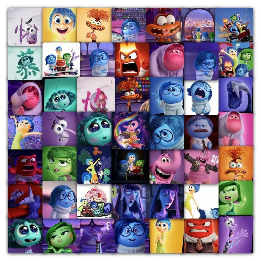 10/30/59pcs Cute Disney Inside Out Cartoon Stickers Decals Toys Waterproof Graffiti Skateboard Car Phone Cool DIY Sticker Packs