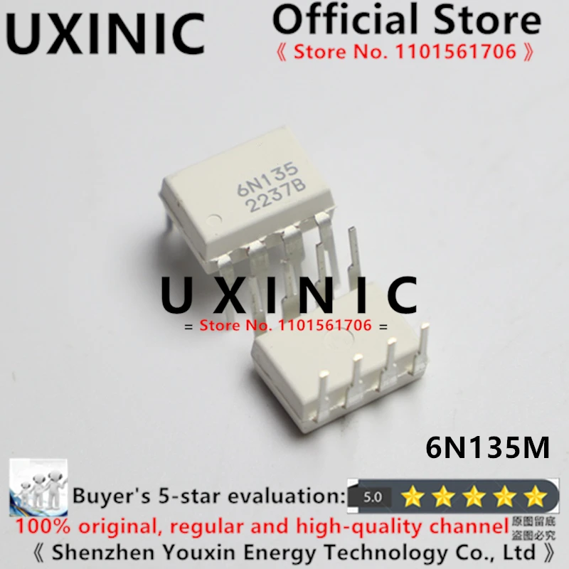 UXINIC 100% New Imported OriginaI 6N135M DIP-8