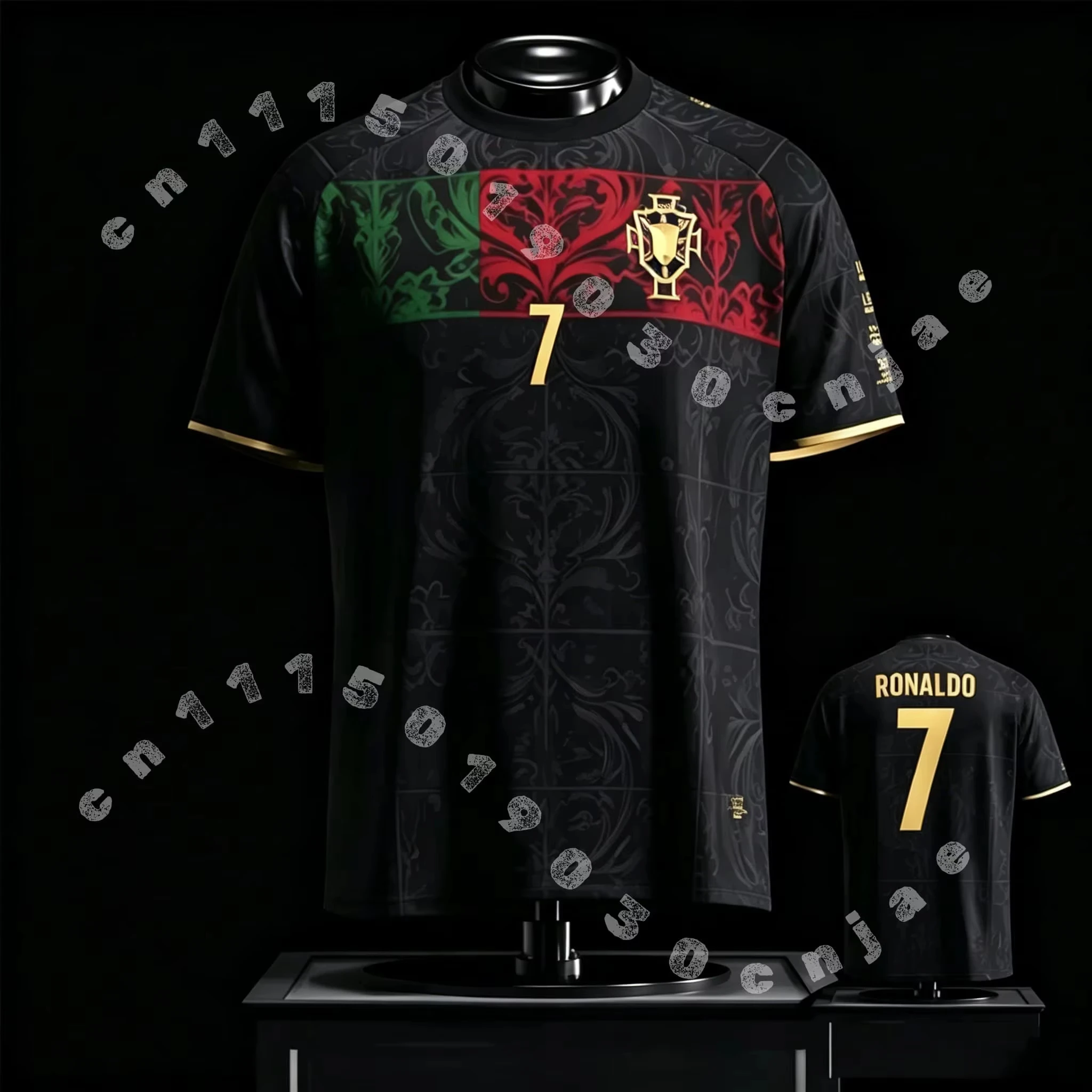 Cristiano Ronaldo Portugal Jersey Top Men T Shirt Women Tee Boys Top Children Parent Child Quick Dry Short Sleeves Kids Tshirt