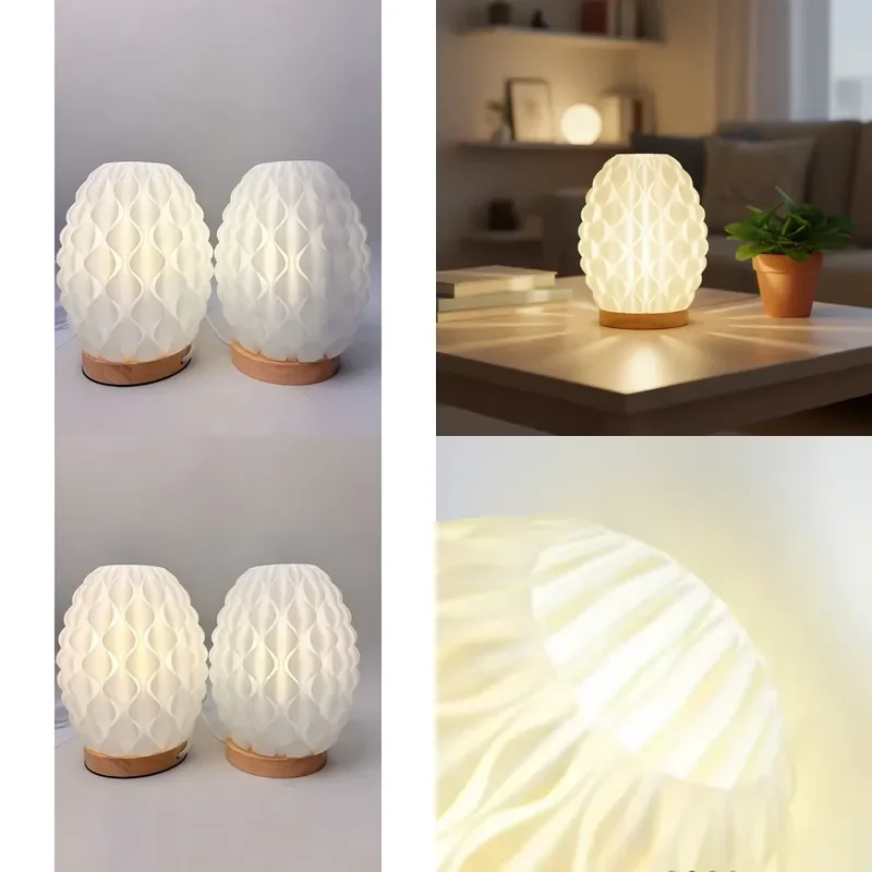 for  Designed Gloss 3D Printing Fashionable Geometric Pattern Lamp Flame Retardant Eco Friendly Plastic Beautifully