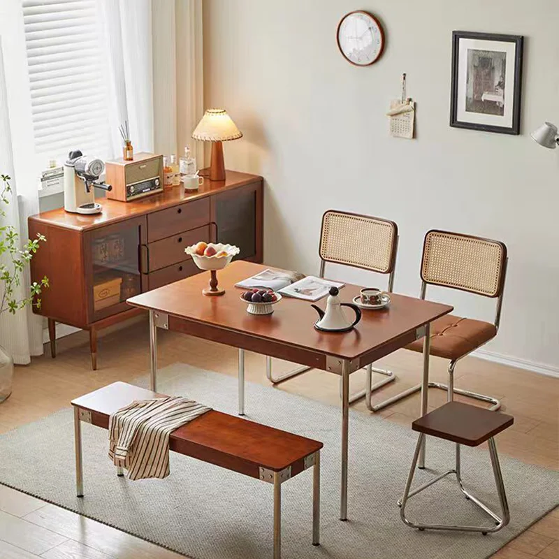 Meja Makan Nordik Modern Nigeria Meja Makan Kantor Pintu Masuk Mewah Klasik Baru Perabotan Rumah Muebles Kayu Desainer Yang Tidak Biasa