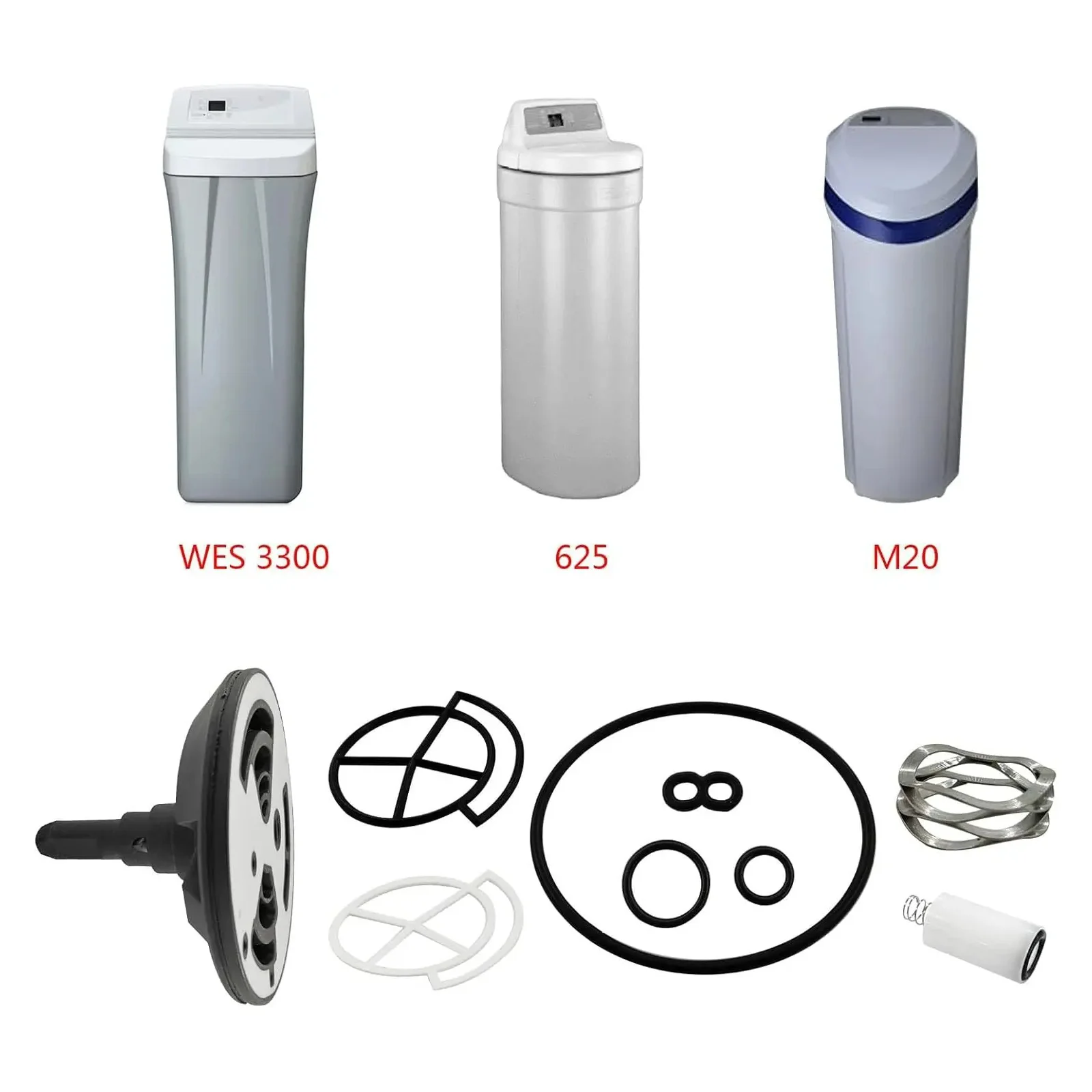 7238468 Kit Segel Rotor Katup Standar Pelunak Air 3/4 inci, Pengganti Katup Kontrol Pelunak Air 7238468 untuk 5 Tutup Sekrup