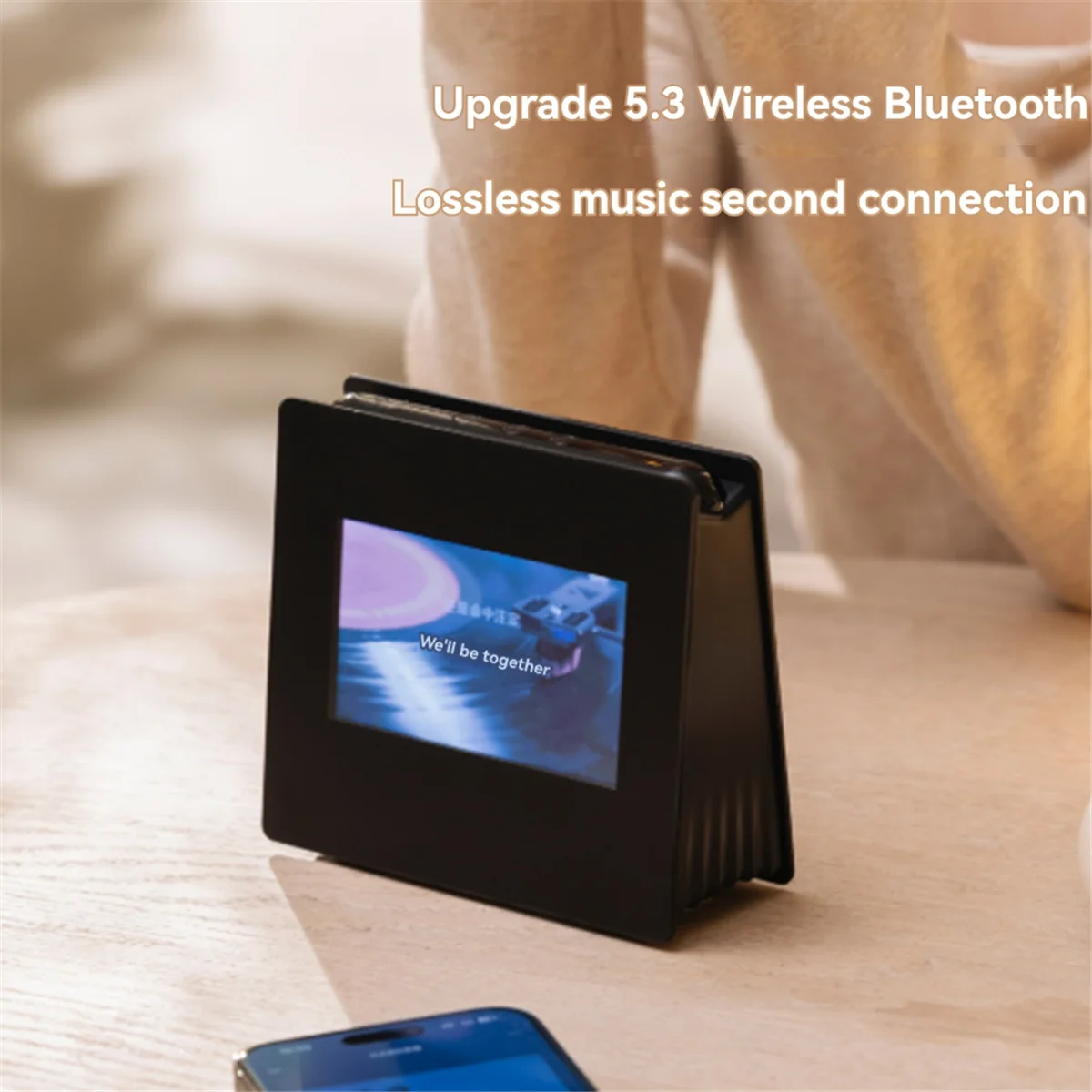 CHFL Bluetooth Speaker with White Noise High Definition Screen Subwoofer Clock Music Player 360° Stereo Surround Sound - view 2
