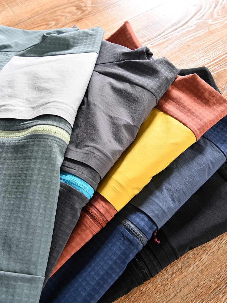 سترة رياضية خفيفة الوزن ثلاثية الأبعاد مصنوعة من الصوف المخطط للرجال، مناسبة للخارج في فصل الربيع، تصميم عصري بقصة قياسية وأس...