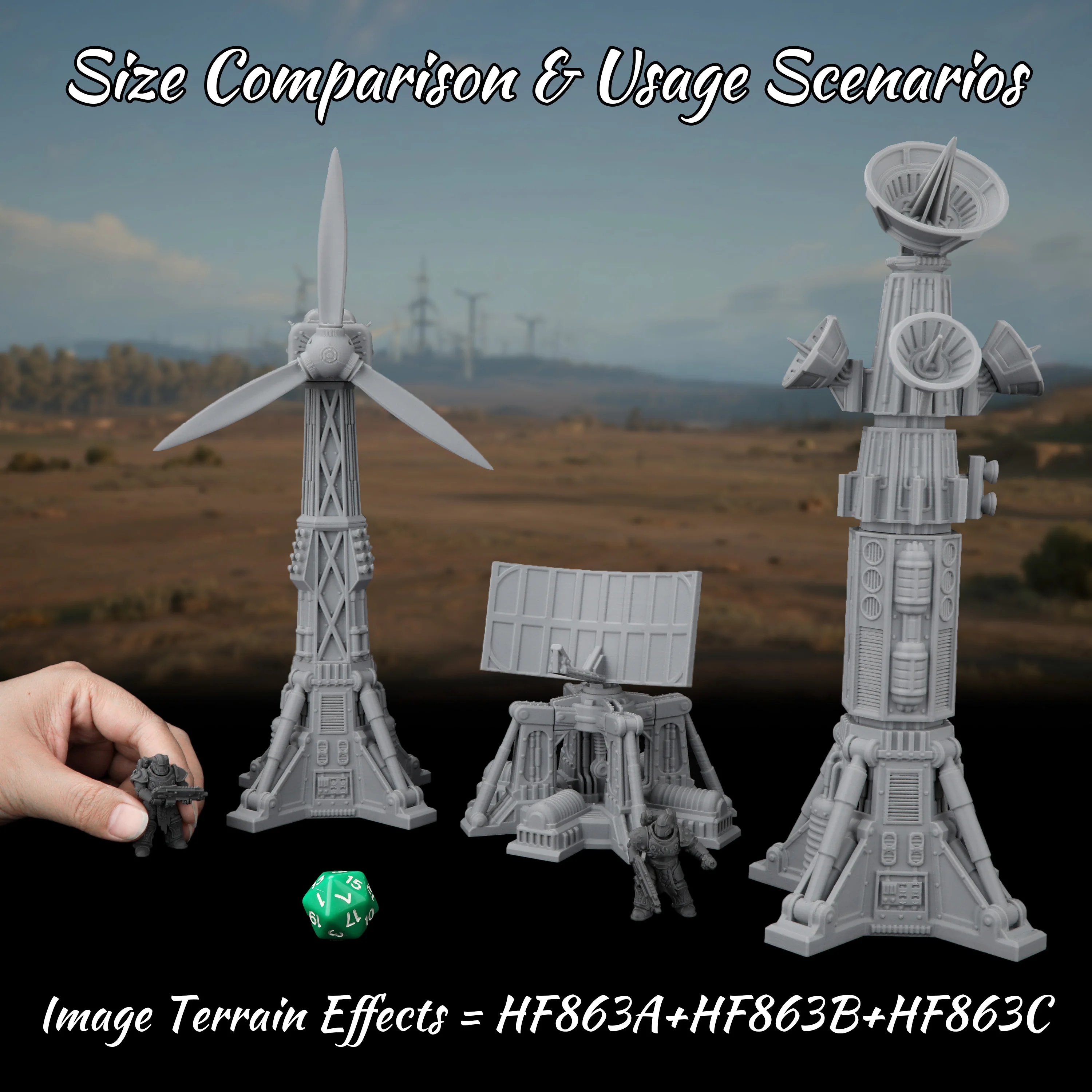 Sci-Fi Miniature Terrain Set, Industrial-themed Build Your Tactical Base, Perfect for TTRPG Strategy & Exploration Scenes