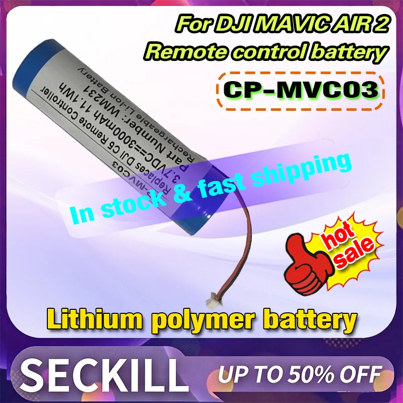 

New CP-MVC03 Battery for DJI MAVIC AIR 2 C5 RC231 Remote Control Compatible WM231 GW-TP Rechargeable Batteries