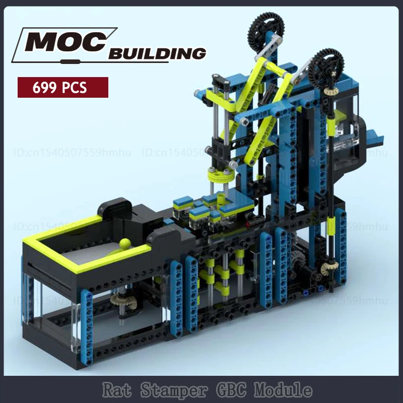

MOC Building Blocks Rat Stamper GBC Module Motor Machine Technology Bricks DIY Assembly Toys Puzzle Creative Collection Gifts