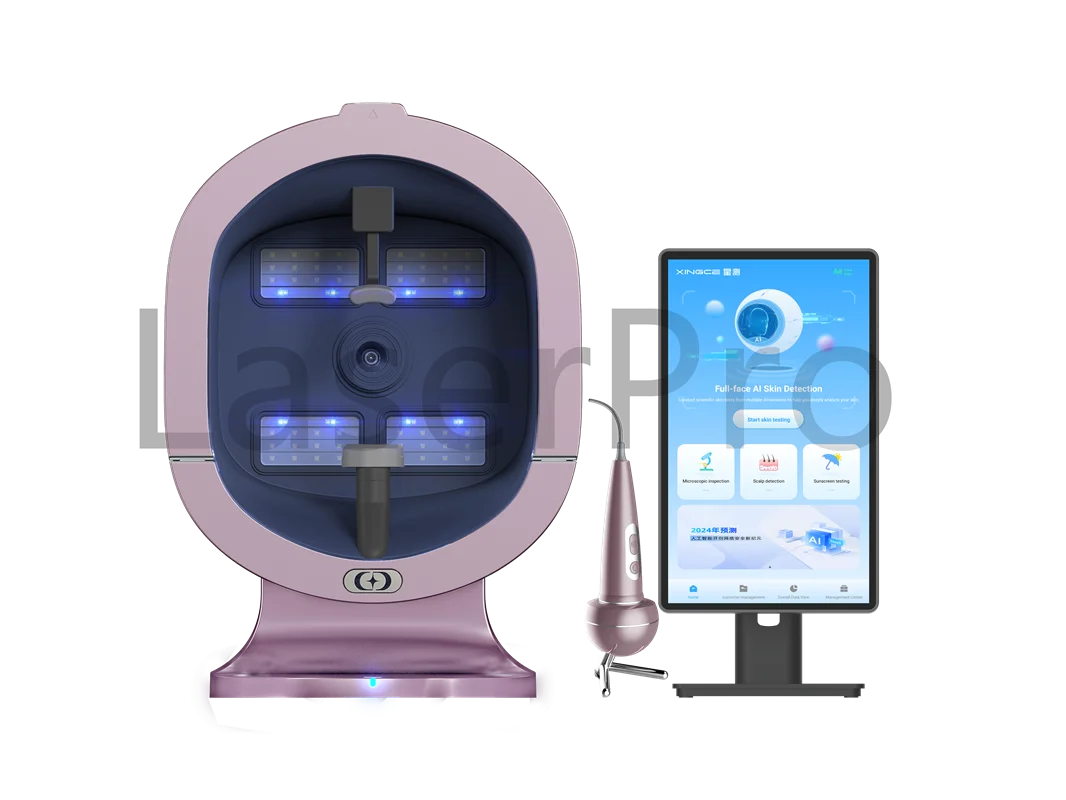 المهنية AI سحابة متصلة الجلد صورة محلل الوجه تحليل بشرة الوجه ذكي AI التشخيص جهاز تجميل للصالونات #5