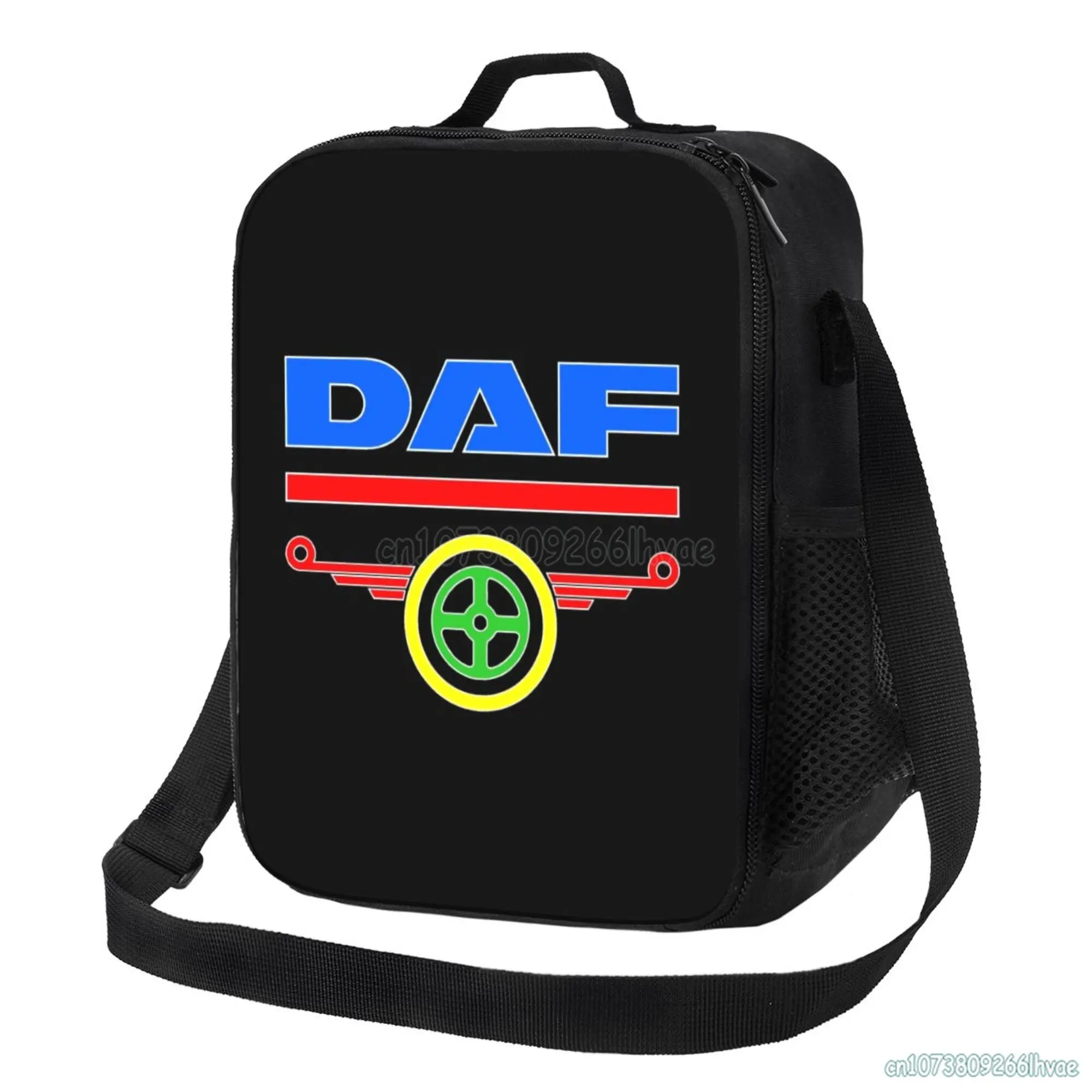 DAF Truck Logo Insulated Lunch Bag for Men Women Portable Waterproof Thermal Bento Bag Cooler Tote Bag for Work Picnic Beach