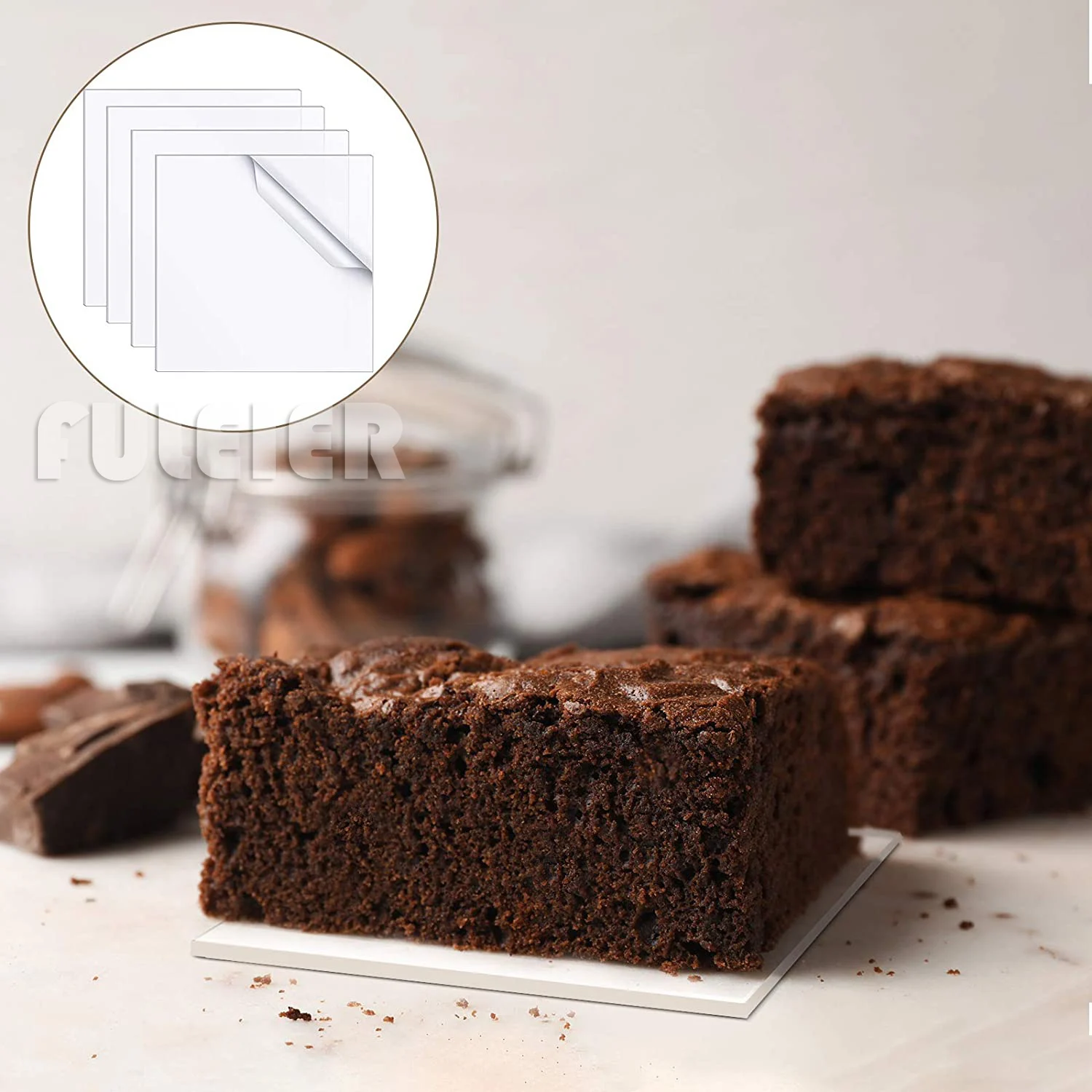 5/10/15/20/25Cm Vierkante Acryl Cake Disk Diy Art Blank Board Cake Tool tray Stand Cake Topper Decoratie Tool Bakken Accessoires