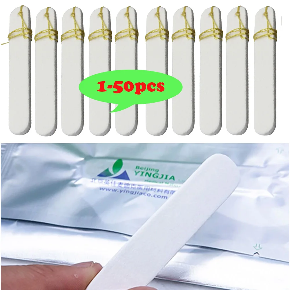 

1-50pcs Disposable Nasal Dressing Medical Hemostatic PVA Sponge for Nose Bleeding Nasal Cavity Packing Haemostasis