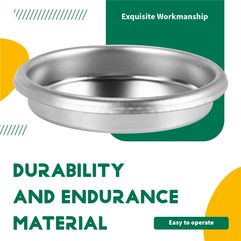 M04K 58 مللي متر ماكينة القهوة فلتر فارغ/الفولاذ المقاوم للصدأ الغسيل العكسي تنظيف وعاء أعمى ماكينة القهوة الملحقات