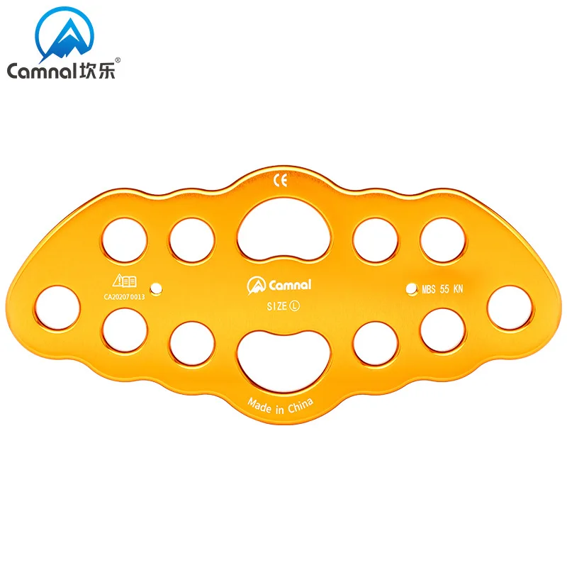 Canle 2020 New Rope 12-hole Force Plate Load-bearing Anchor Divider Mountaineering Equipment Finger Plate Rock Climbing Rope Div