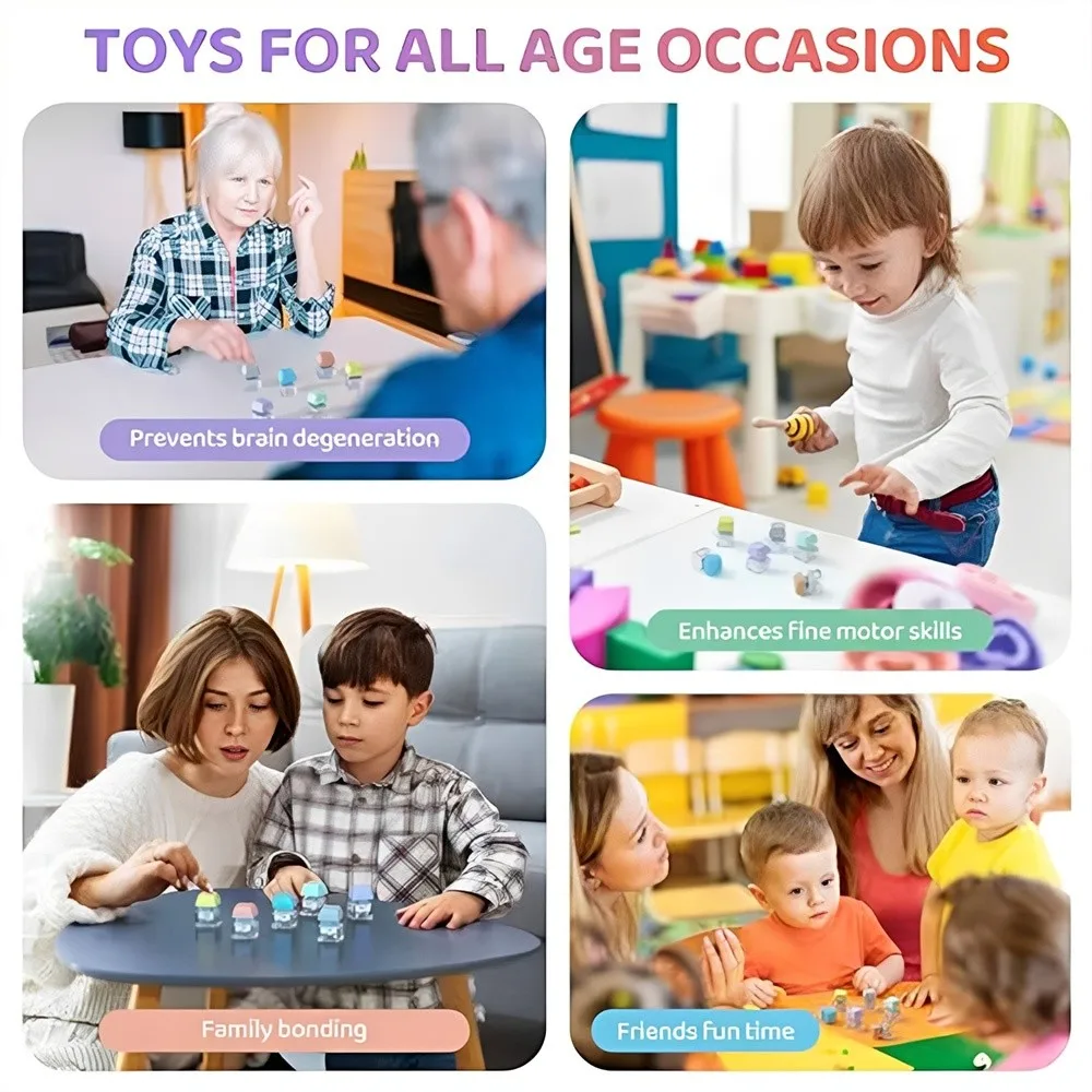 New DIY Keyboard Fidget Keychain No Lights Keys Button Clicker Toy Relief Stress Pass The Time Pinch Toy