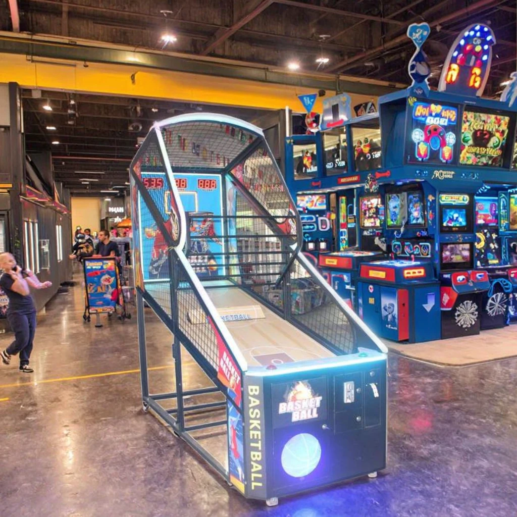 Indoor Game Machine Coin Operated Electronic Scoring Device Basketball Shooting Basketball Arcade  Game Machinepromote sales