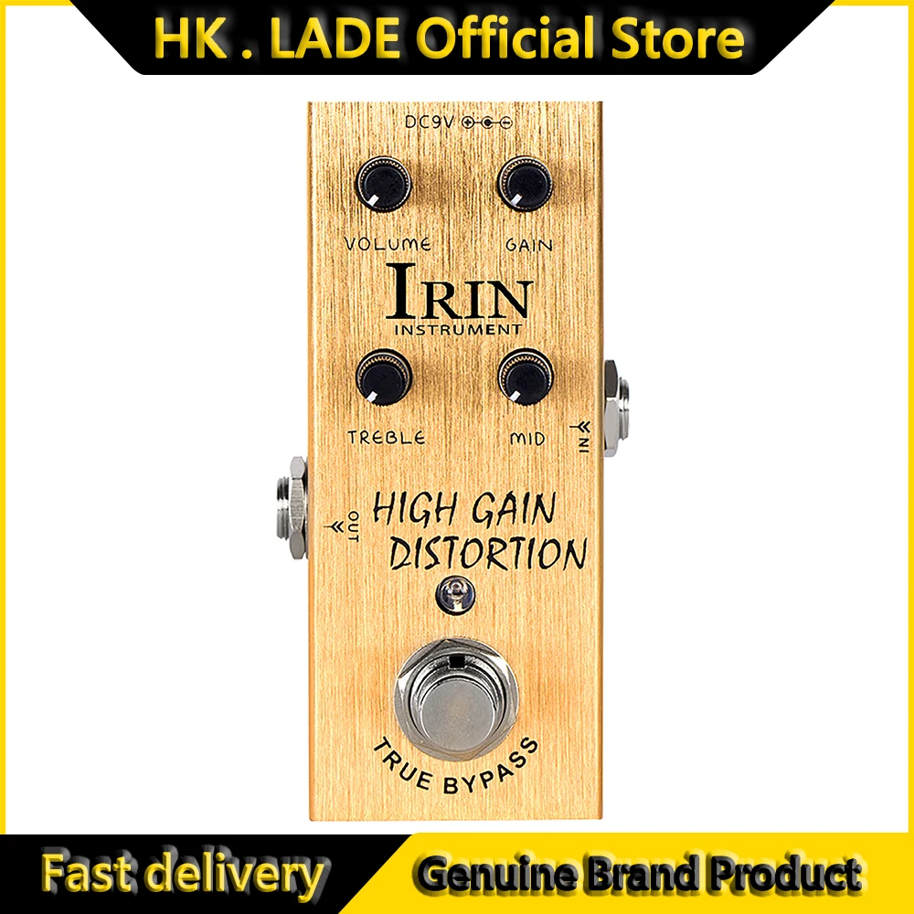 

IRIN AN-14 High Gain Distortion Guitar Effect Pedal from AC/DC Crunch to Heavy Metal with Full Range EQ Guitar Parts & Accessory
