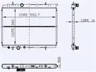 Store code: 2016171PA internal engine water radiator P307 (01 06) XSARA II TU5JP4 (11,6i 16V) auto