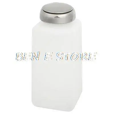 Lab Industry 250ml Chemical Reagent Container Alcohol Bottle White Silver Tone
