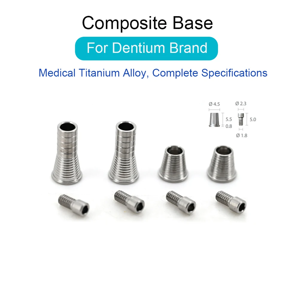 Dental Composite Base for Dentium, Implant Alternative Titanium Column & Titanium Base Professional Oral Care Implant Accessori
