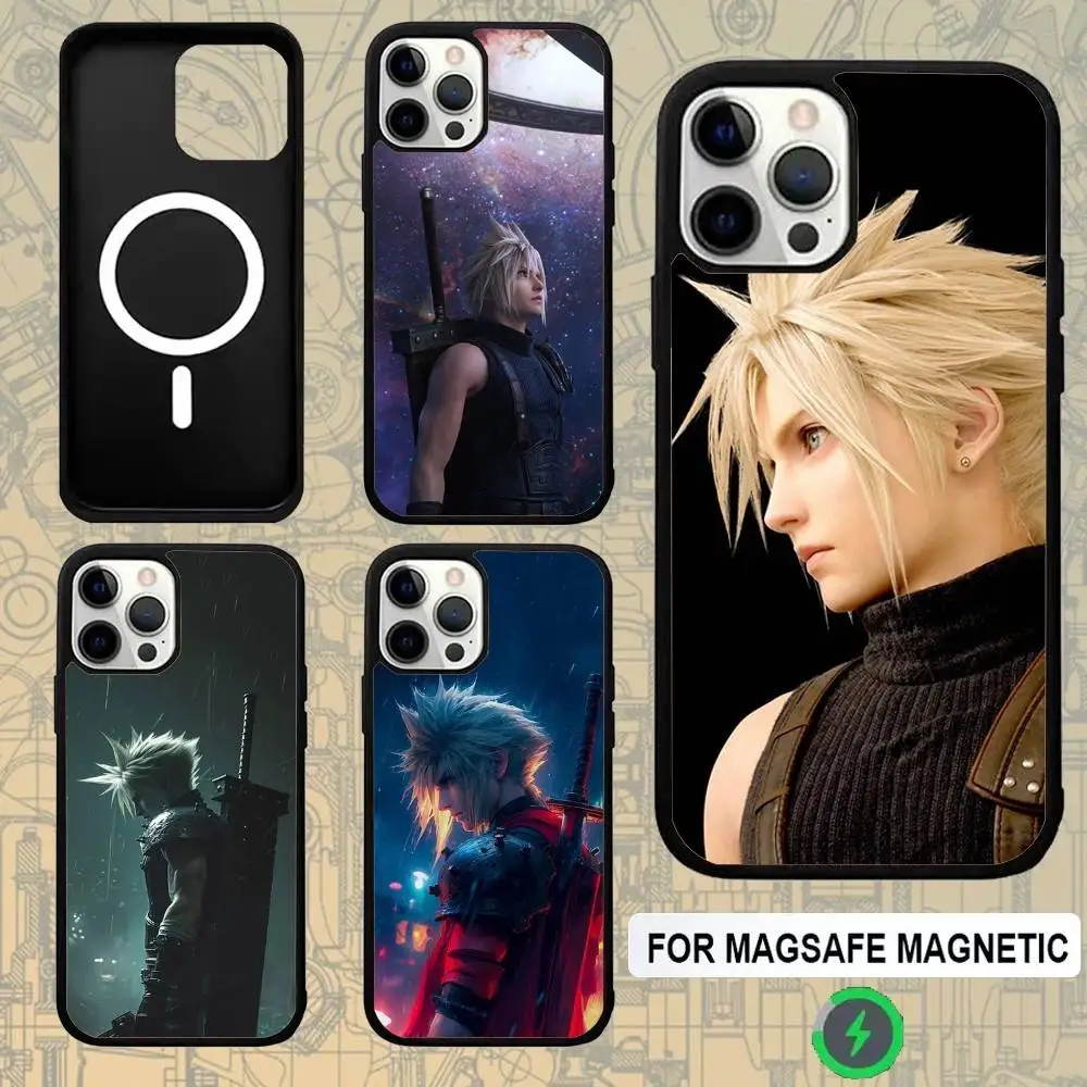 

Cloud F-Final F-Fantasy VII For Magsafe Wireless Charger Case For iPhone 15,16,17,13,14,11,12,Pro,Max,Plus,E,Air,Mini Protection