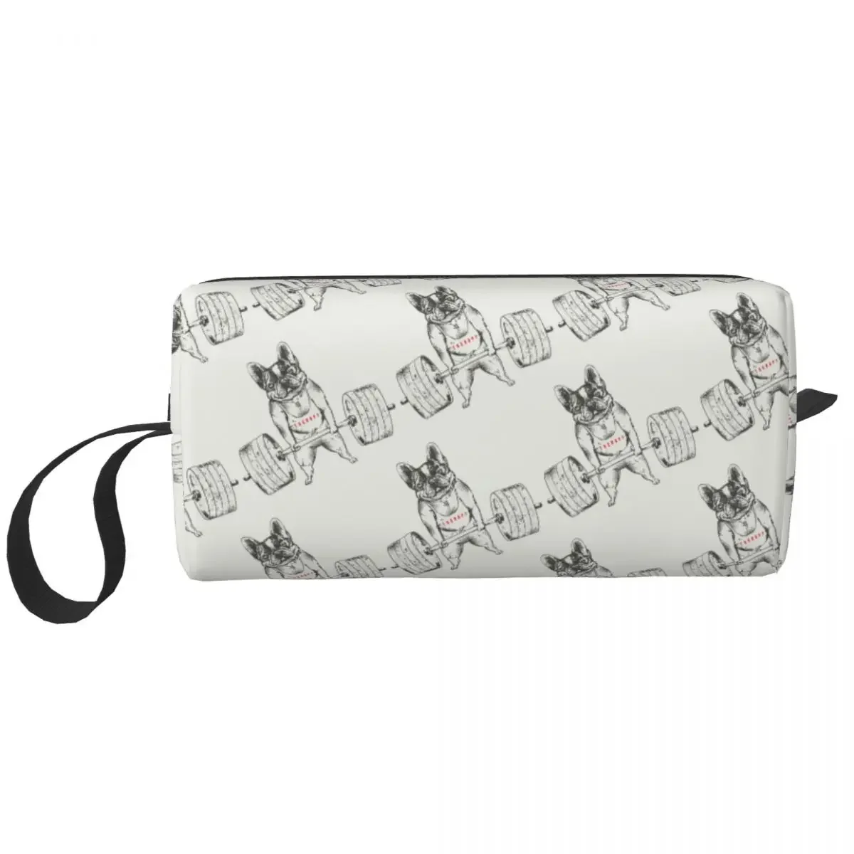 Frenchie Lift Makeup Bag Cosmetic Organizer Storage Dopp Kit Toiletry Cosmetic Bag for Women Beauty Travel Pencil Case