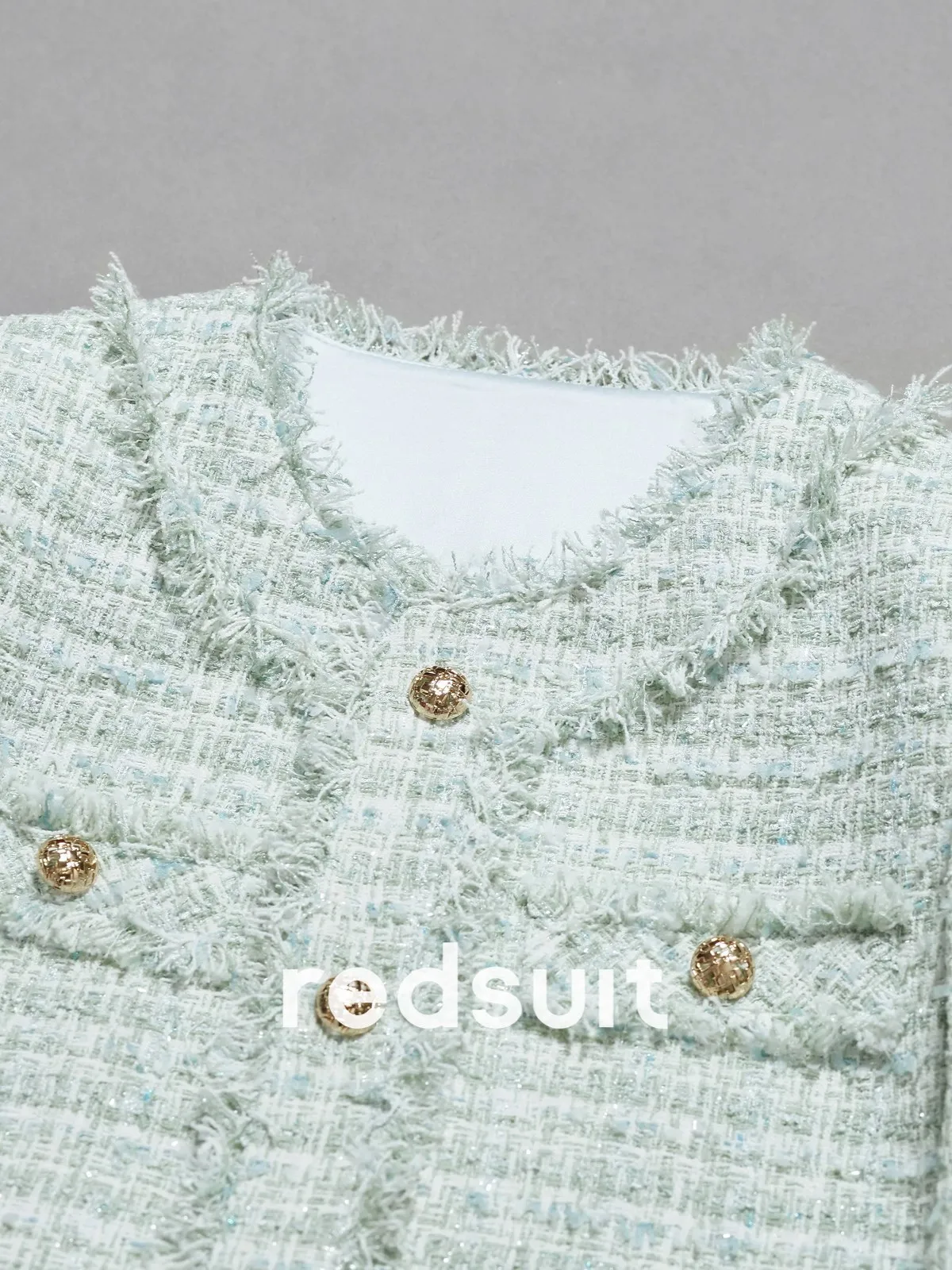 New Heavy duty textured coarse woolen woven tassel fashionable versatile jacket top Custom Sizes