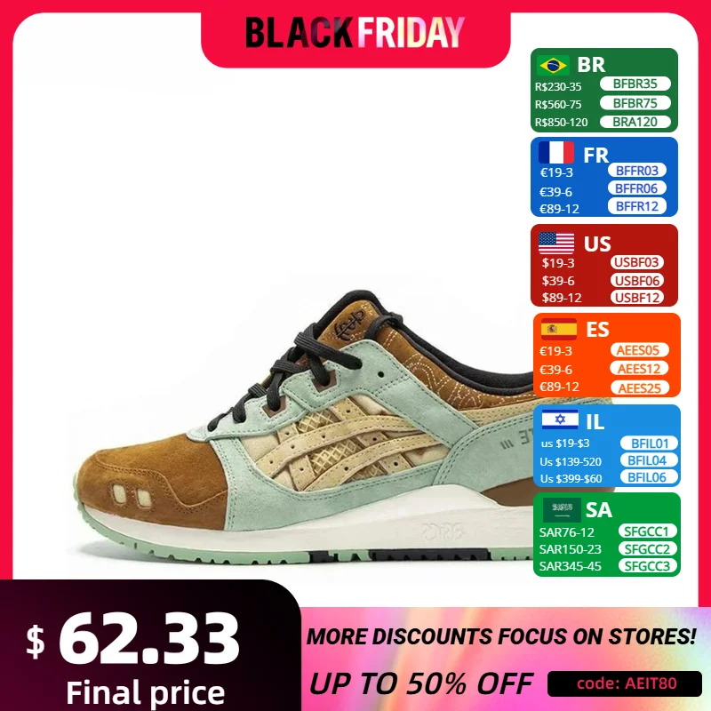 COSTS x Asics Gel-Lyte 3 Original Running Shoes Men and Women Breathable 2024 New Shoes