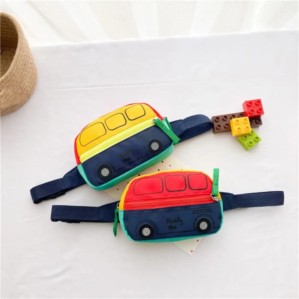 Fashion Adjustable Belt Crossbody Bag for Soft Lightweight Car Shape Waistbag Smooth Zipper Portable Mini Pack Purse Outdoor
