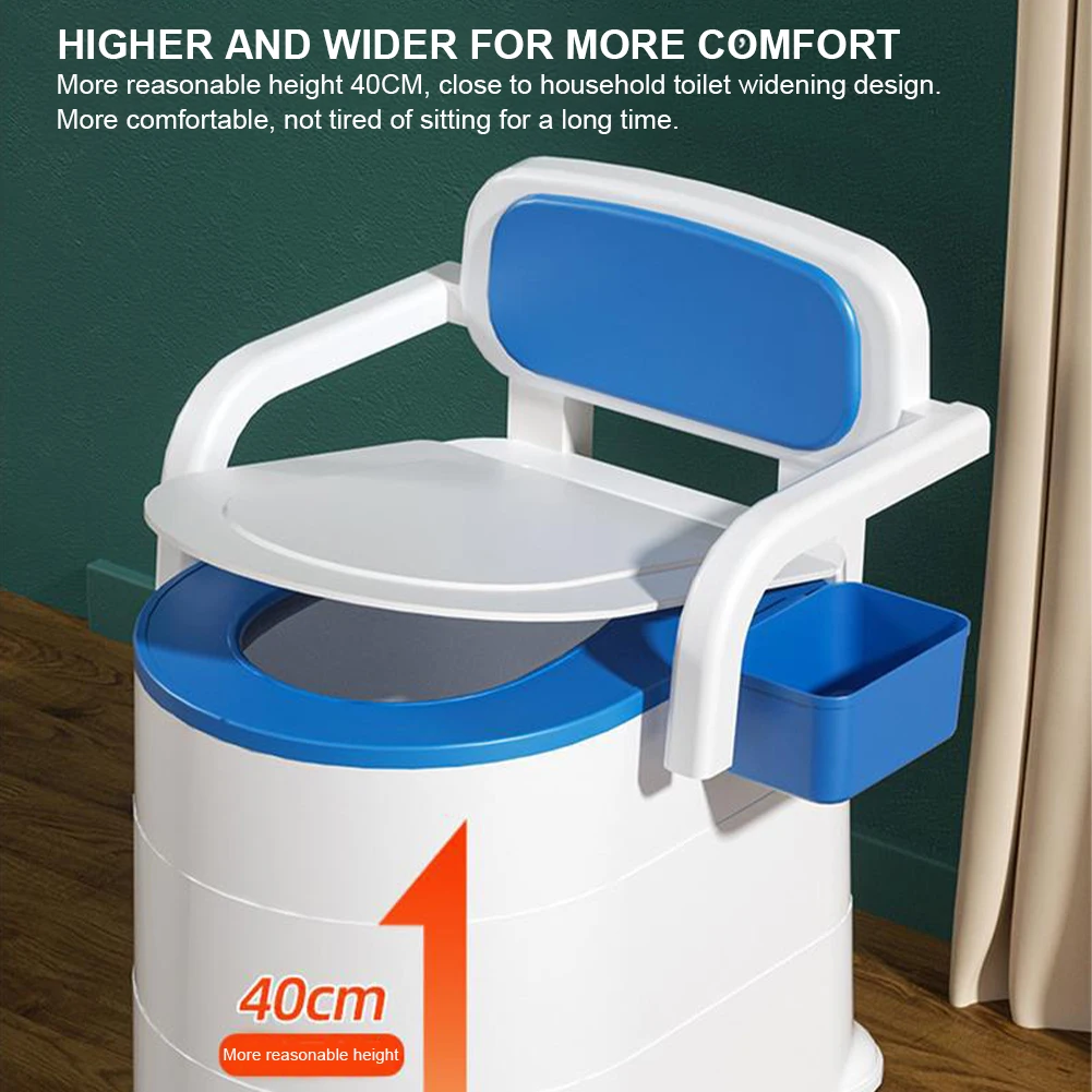 

Прикроватный комод 880 фунтов, сверхмощный горшок, герметичный прикроватный туалет с запахом и подлокотником, портативный туалет-комод для пожилых людей