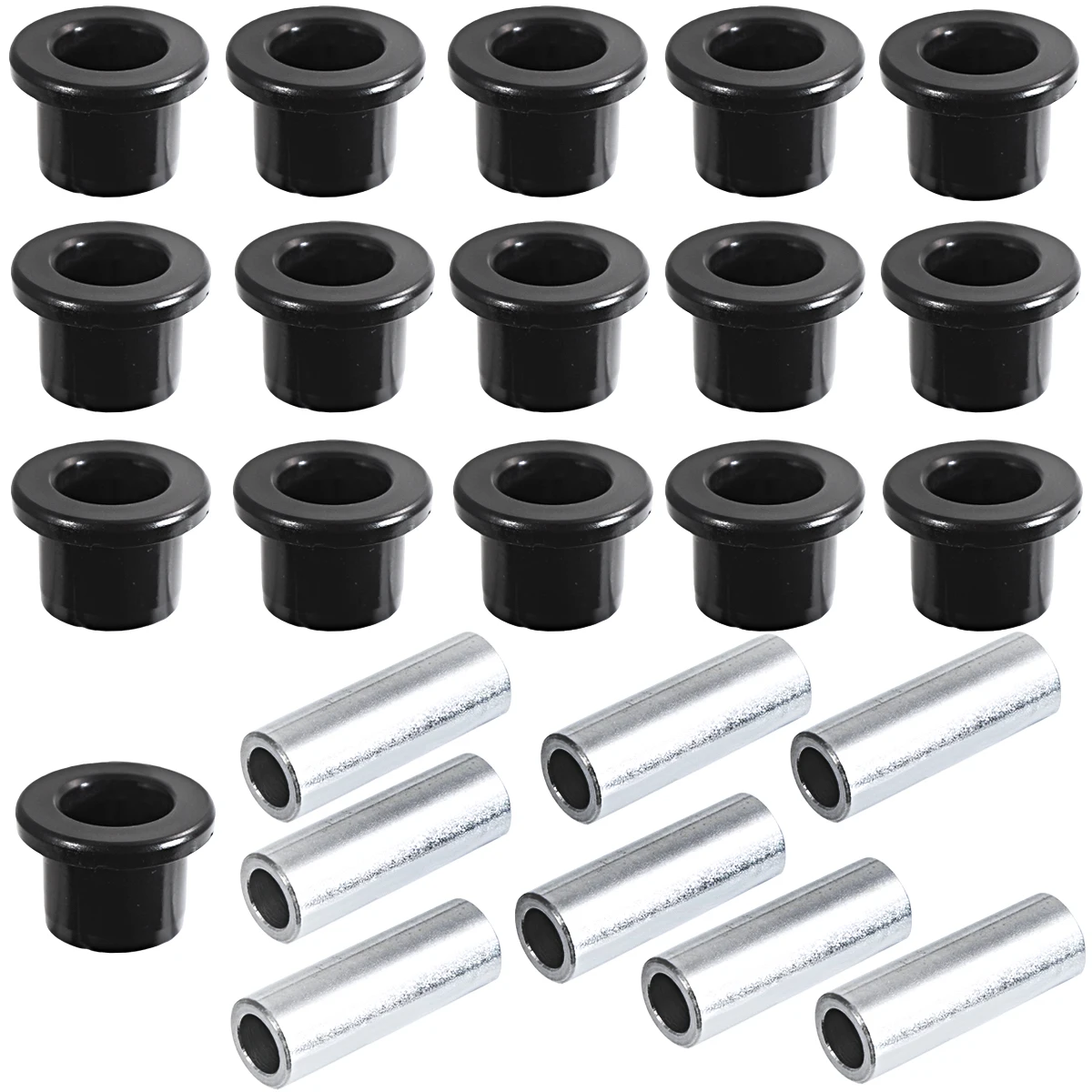 Black Front A-Arm Bushings Pivot Sleeves Tube Kit For Can-am Maverick X3 Max 2018-2023