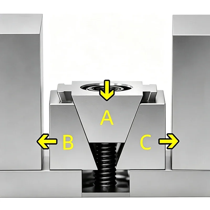 Single-Sided Double-Sided Precision OK Fixture M6 M8 M10 M12 Adjustable Multi-Station Wedge Clamping Block Components OK Fixture