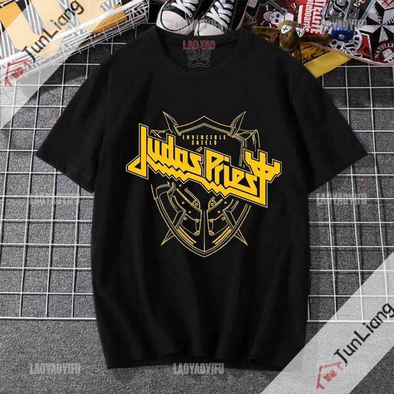 

Judas Priest Band Streetwear Fashion Hip Hop Rock T-shirts for Women Harajuku Alphabet T-shirt Goth Clothes Sportswear Man Kpop