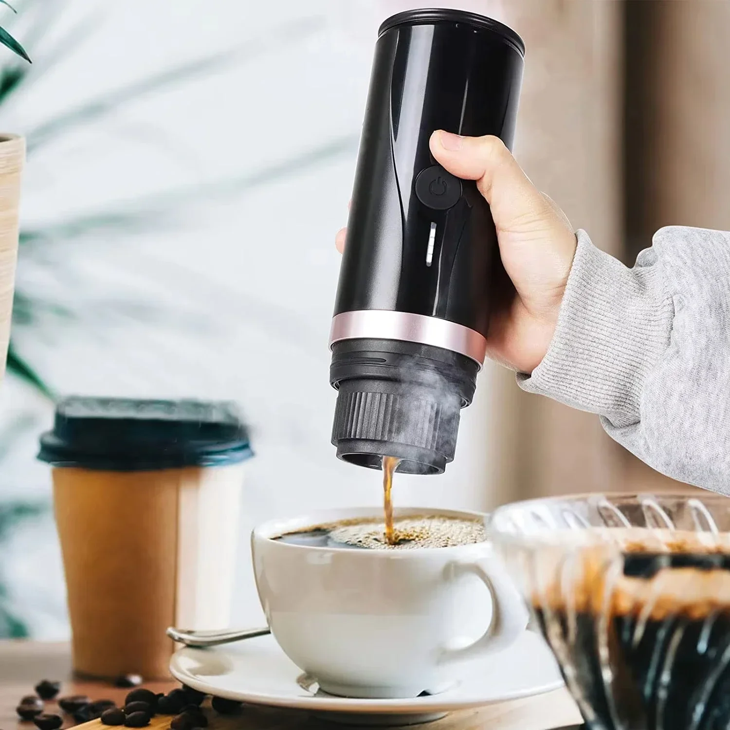 Coffee Maker Machine Kinder Usb Aluminum Bueno on The Go The Best Travel Buddy Time to All for The Summer Ground Coffee Lovers