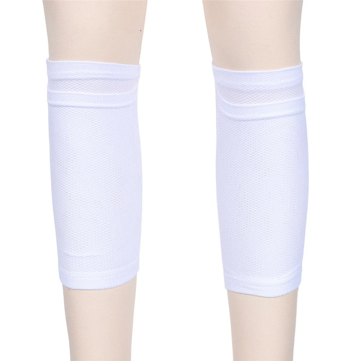 

New 2Pairs Soccer Shin Guard Socks Breathable Soccer Shin Guard Sleeves Shin Pads Holder for Kicking Ball Running Cycling S