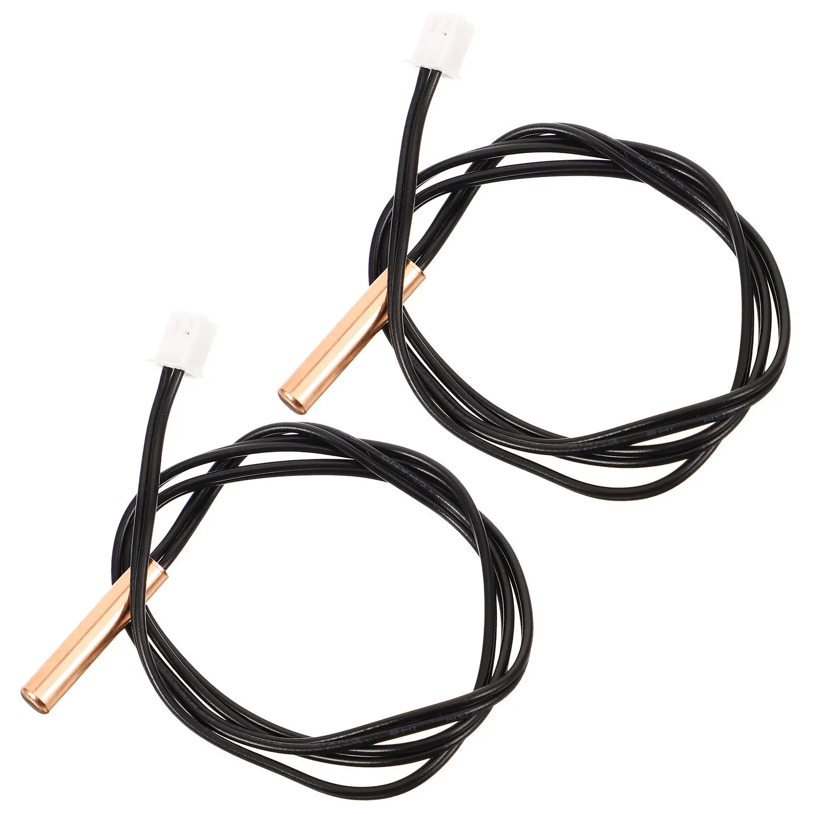 2Pcs Air Conditioner Temperature Sensor 10K Copper Head Precision Temp Probe 39Cm Compatible with Most Ac Models Repairing