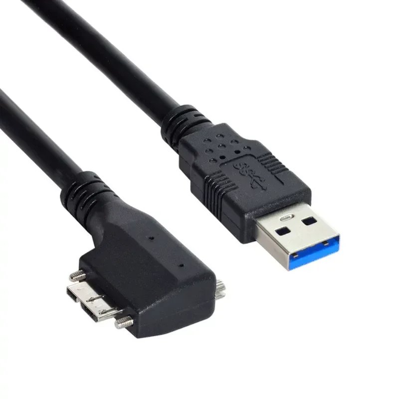 for Twin Screw Industrial Camera Cable USB 3.0 Micro USB Male with Lock Data Transfer Cord Customizable Length High Speed