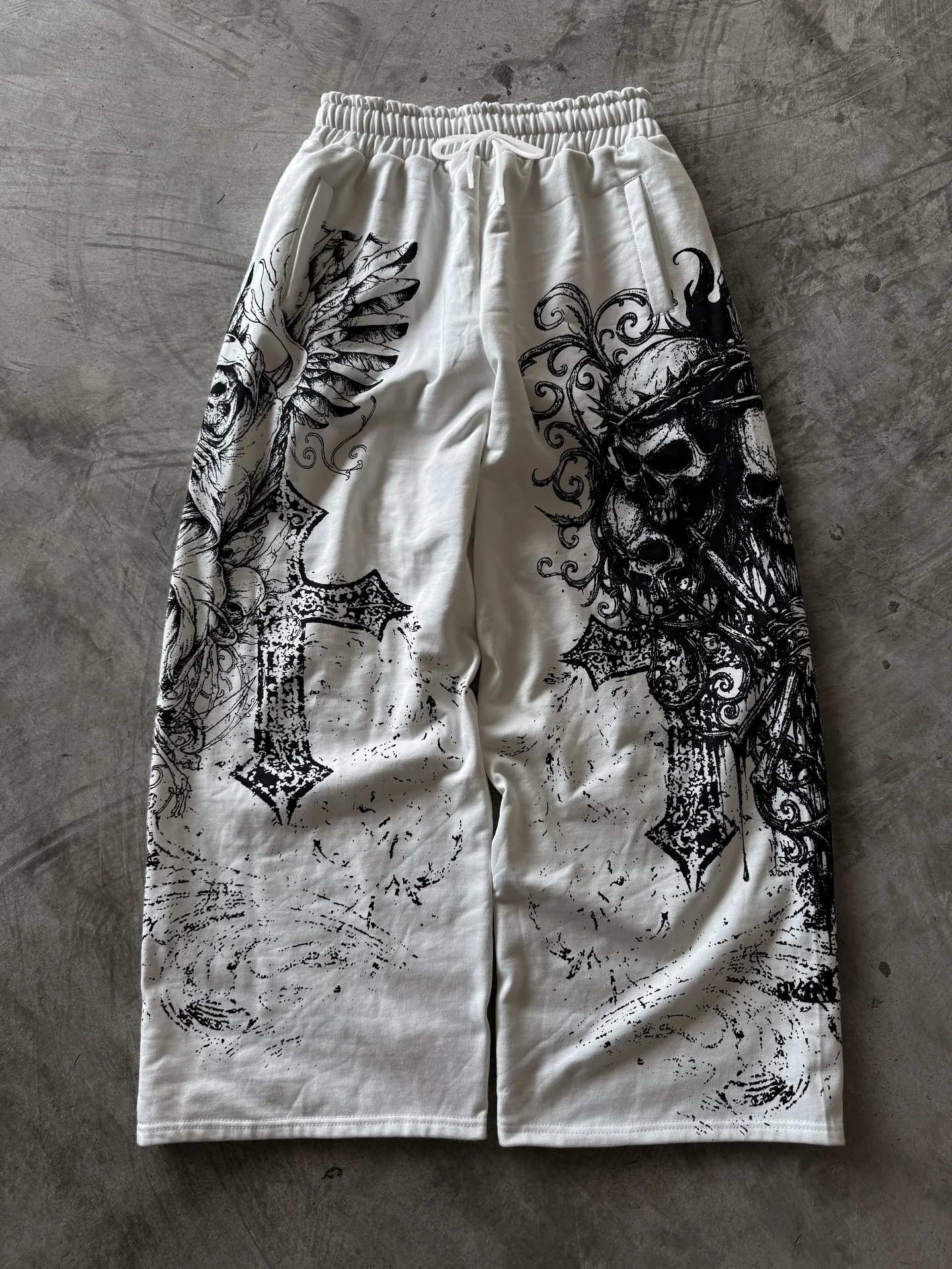 2026 Y2K Summer Retro Casual Pants Gothic Direct Spray Printing Floor Pants Oversized Unisex Streetwear Fashion Men's/Kids Pants